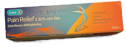 Care Pain Relief 2.32% Gel – Anti-Inflammatory Gel for Muscle & Joint Pain (Brand may wary)