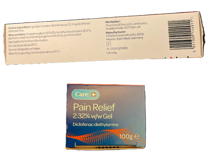 Care Pain Relief 2.32% Gel – Anti-Inflammatory Gel for Muscle & Joint Pain (Brand may wary)