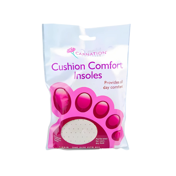 Carnation Cushion Comfort Insoles 1 Pair