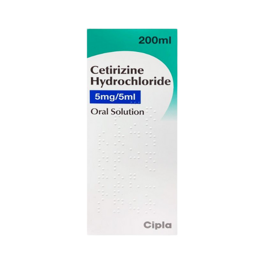 Cetirizine Hydrochloride 5mg/5ml Oral Solution 200ml (Cipla)