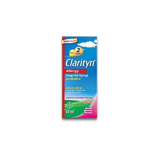 Clarityn Allergy 1mg/ml Syrup Mixed Berries Flavour 60ml