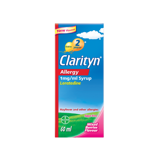 Clarityn Allergy 1mg/ml Syrup Mixed Berries Flavour 60ml