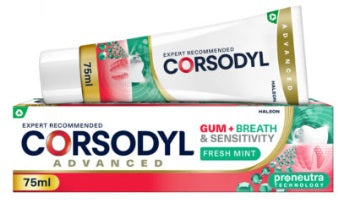 Corsodyl Gum+ Breath & Sensitivity Toothpaste 75ml - Fresh Mint
