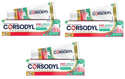 Corsodyl Gum+ Breath & Sensitivity Toothpaste 75ml - Fresh Mint