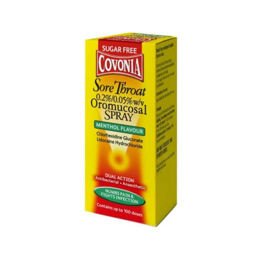 Covonia Sore Throat Oromucosal Spray 30ml (Menthol Flavour)