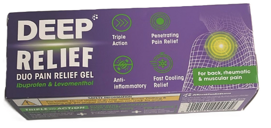 Deep Relief Duo Pain Relief Gel – Ibuprofen & Levomenthol
