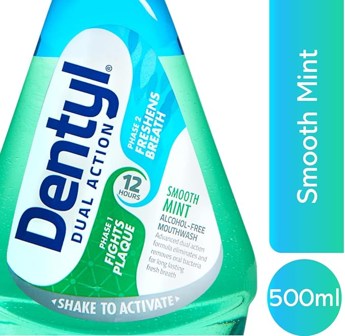 Dentyl Dual Action Smooth Mint CPC Mouthwash 500ml