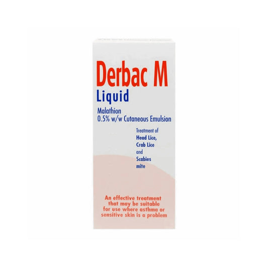 Derbac M Liquid 150ml (Head Lice, Crabs, Scabies)