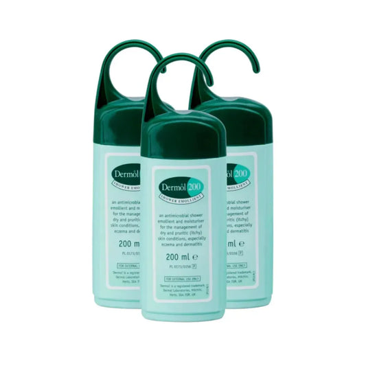 Dermol 200 Shower Emollient - 200ml - 3 Pack