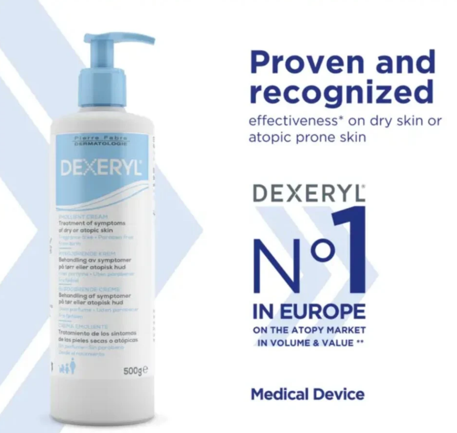 Dexeryl Emollient Cream – Moisturizing For Dry & Sensitive Skin