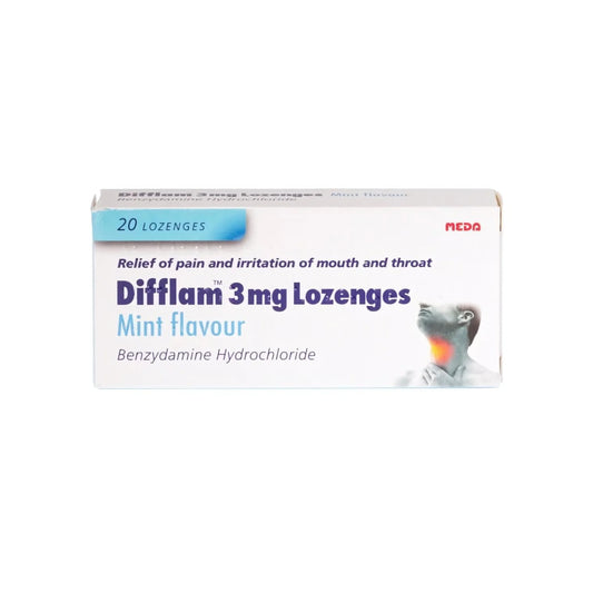 Difflam 3mg Lozenges Mint Flavour 20s