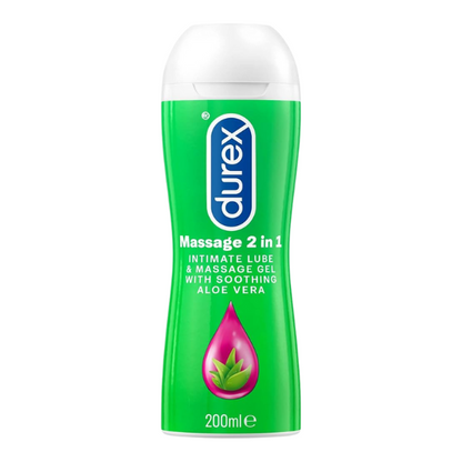Durex Play Massage 2-in-1 Aloe Vera Lubricant Gel - 200 ml