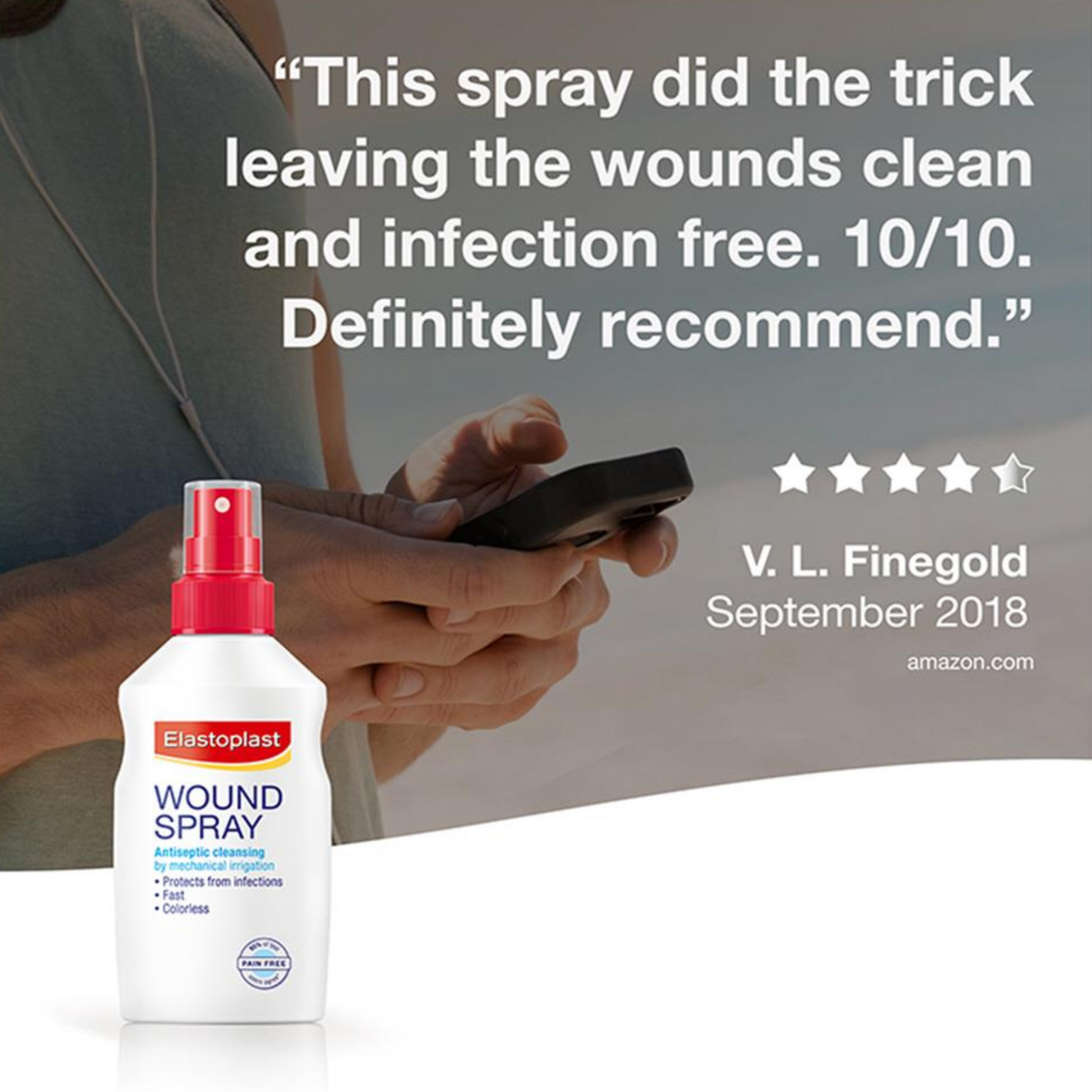 Elastoplast Antiseptic Wound Spray - 100ml