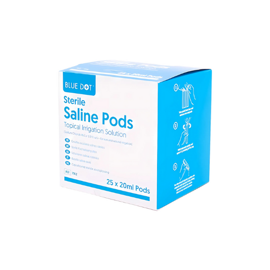 Eye Wash Pods 20ml Sterile Saline (Pack 25)
