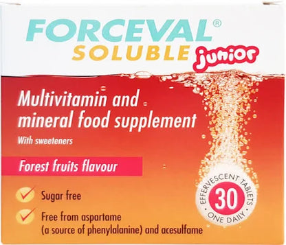 Forceval Soluble Junior Effervescent Tablets – Pack of 30