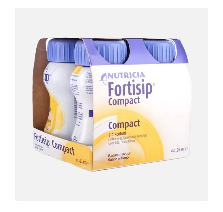 Fortisip Compact Banana 125ml Pack of 4