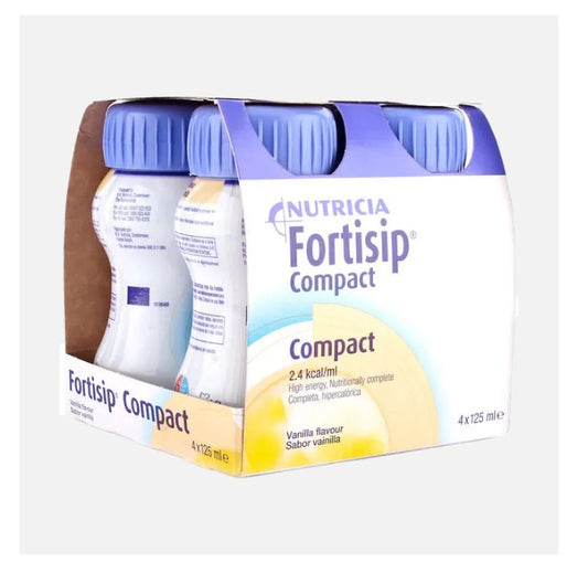 Fortisip Compact Vanilla 125ml Pack of 4