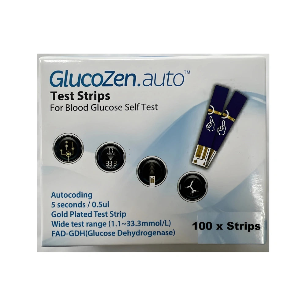 GlucoZen Auto Test Strips 100 Test Strips
