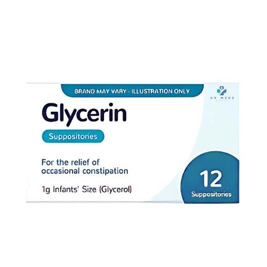 Glycerin 1g For Constipation Infant Size-12 Suppositories (Brand May Vary)