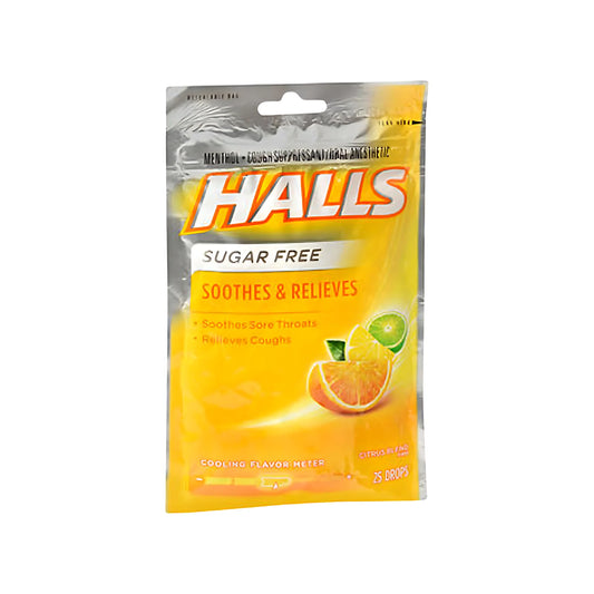 Halls Citrus Mentho-Lyptus Lozenges - Sugar Free