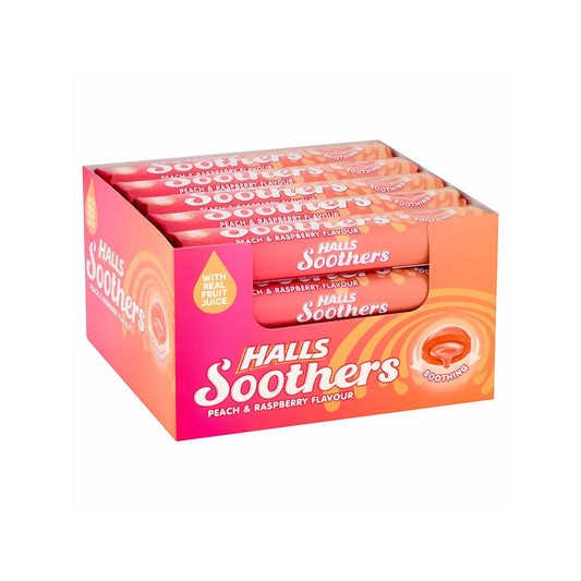 Halls Soothers Peach & Raspberry