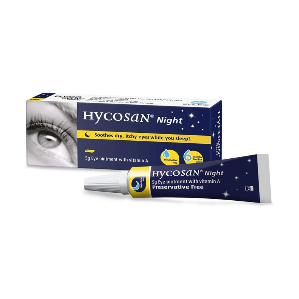 Hycosan Night Soothing Preservative-free with Vitamin A Eye Ointment 5g