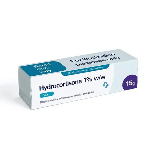 Hydrocortisone 1% w/w Cream – 15g (Brand May Vary)