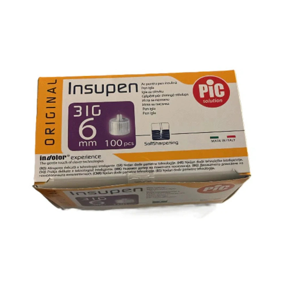Insupen Original Pen Needles 6mm 31g, 100 Needles