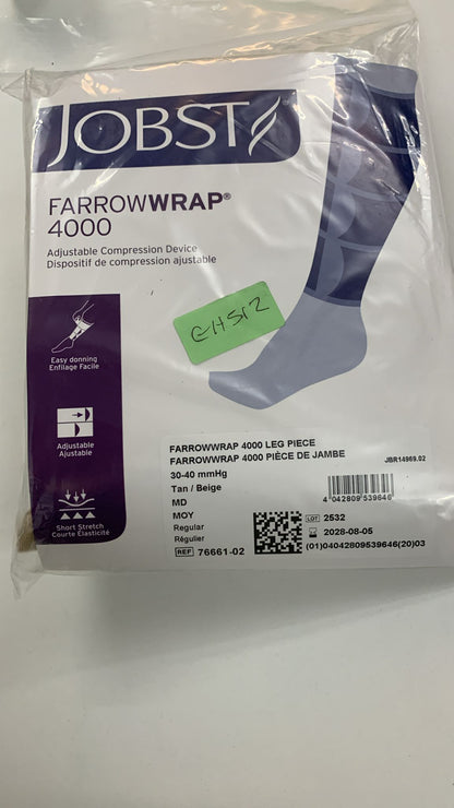 JOBST® FarrowWrap® 4000 System Compression Wrap – 30–40 mmHg Legpiece | Tan | Medium (MD) | MOY | Regular Length1