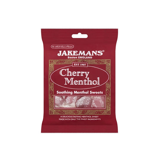 Jakemans Cherry Menthol Soothing Menthol Sweets 73g