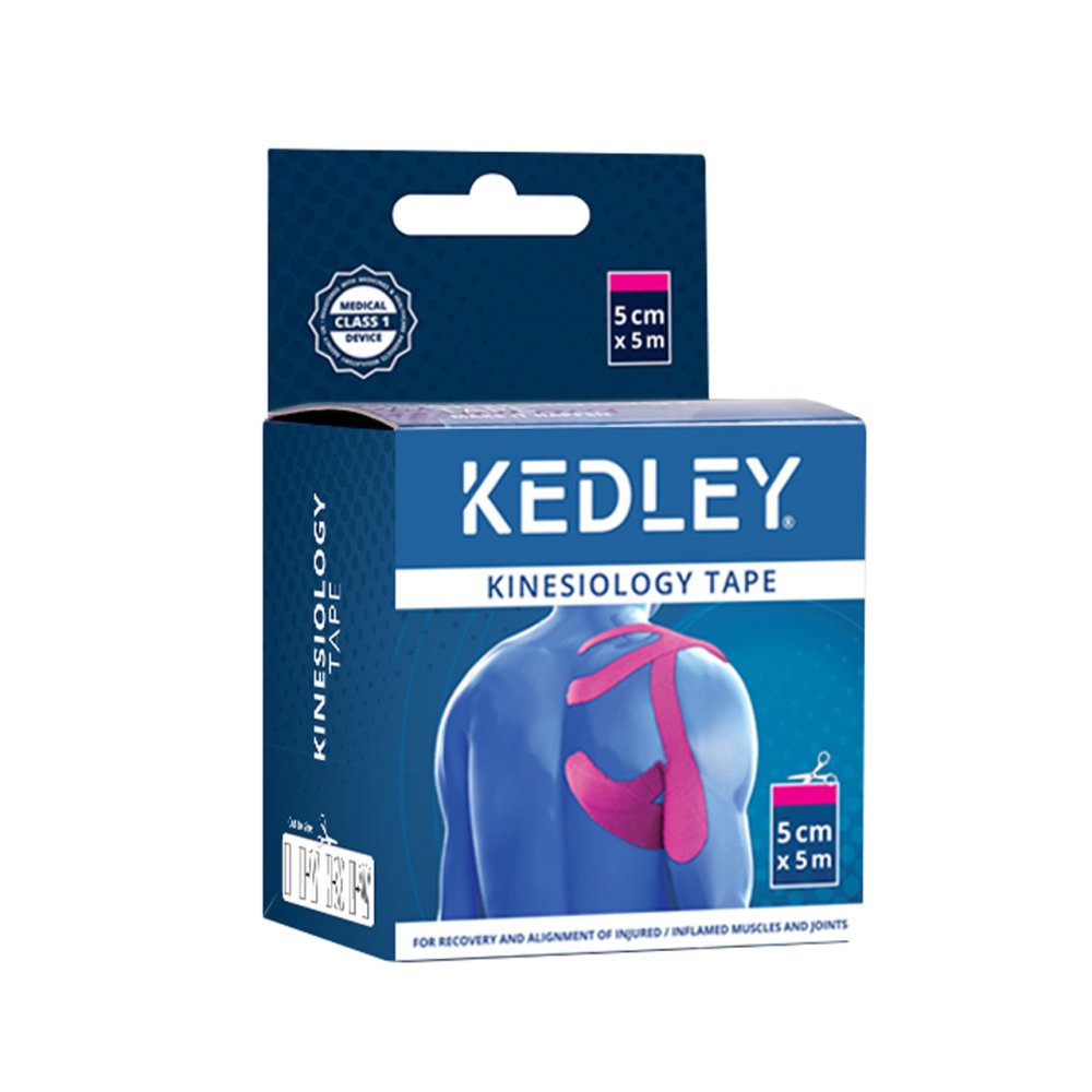 Kedley Kinesiology Tape Pink 5cm x 5m3