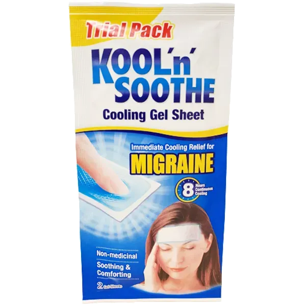 Kool 'n' Soothe Migraine Soft Gel Sheets - Trial Pack of 2  