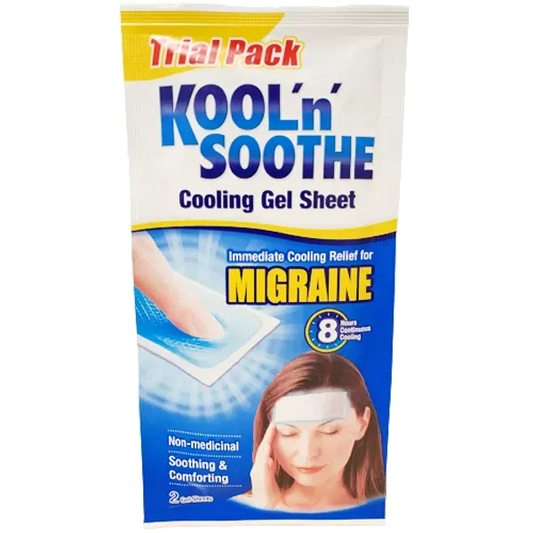 Kool 'n' Soothe Migraine Soft Gel Sheets - Trial Pack of 2  