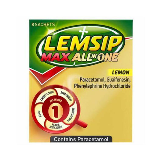 Lemsip Max All in One Lemon Sachets 8s