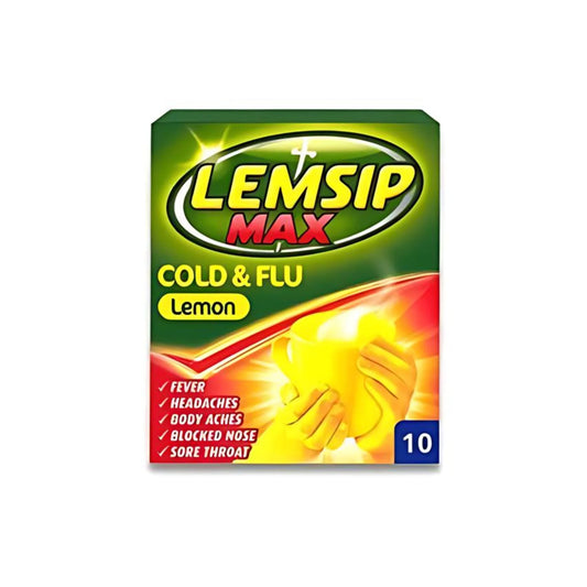 Lemsip Max Cold & Flu Sachets Lemon 10s