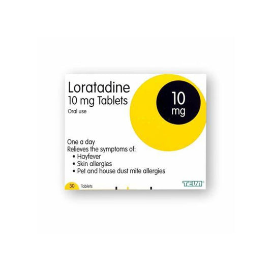 Loratadine 10mg Tablets 30s (Brand may vary)