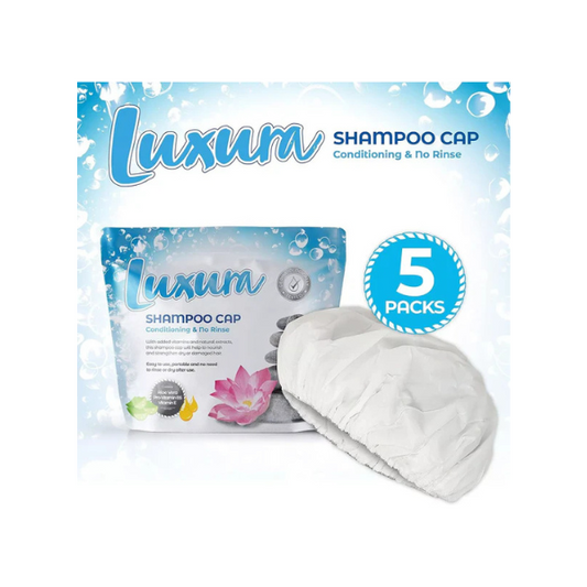 Luxura Shampoo Cap, Conditioning, No Rinse, Pack of 5