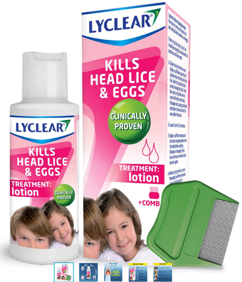 Lyclear Head Lice Treatment Lotion 100ml - Effective Lice Treatment

