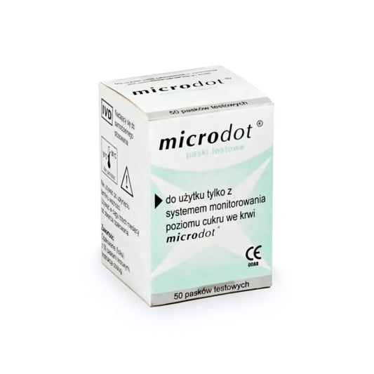 Microdot + Blood Glucose Test Strips 50s