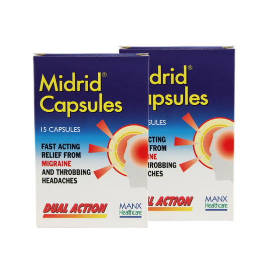 Midrid Migraine Relief Two Pack - 30 Capsules