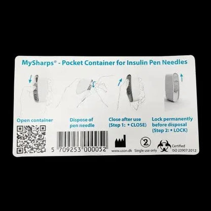 MySharps Pocket Container – Safe Disposal for Insulin Pen Needles1