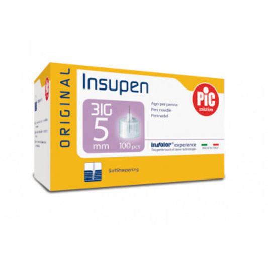 Insupen Original Pen Needles 5mm 31g, 100 Needles