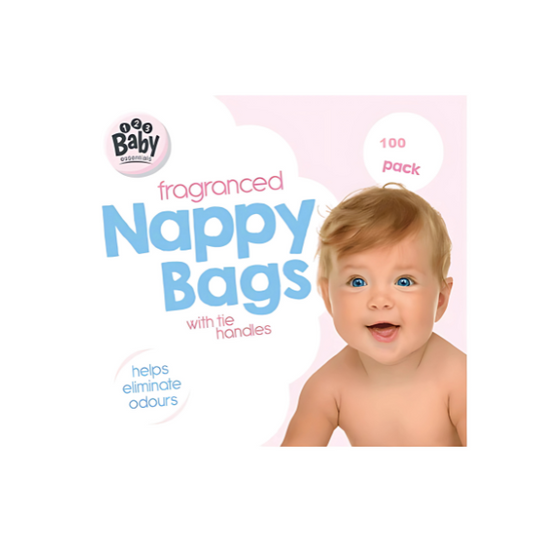 Nappy Bags Tie Handle Fragranced Scented Baby Nappies Wipes Smell Knot Seal Sack
