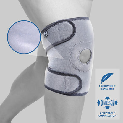 Neoprene Knee Support Brace – Universal Adjustable Compression Support2