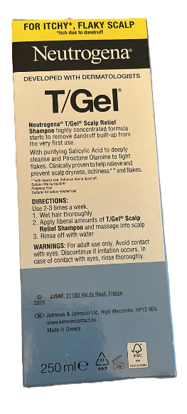 Neutrogena T/Gel Anti-Dandruff Scalp Relief Shampoo – 250ml