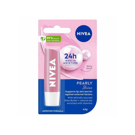 Nivea Pearly Shine Caring Lip Balm 4.8g