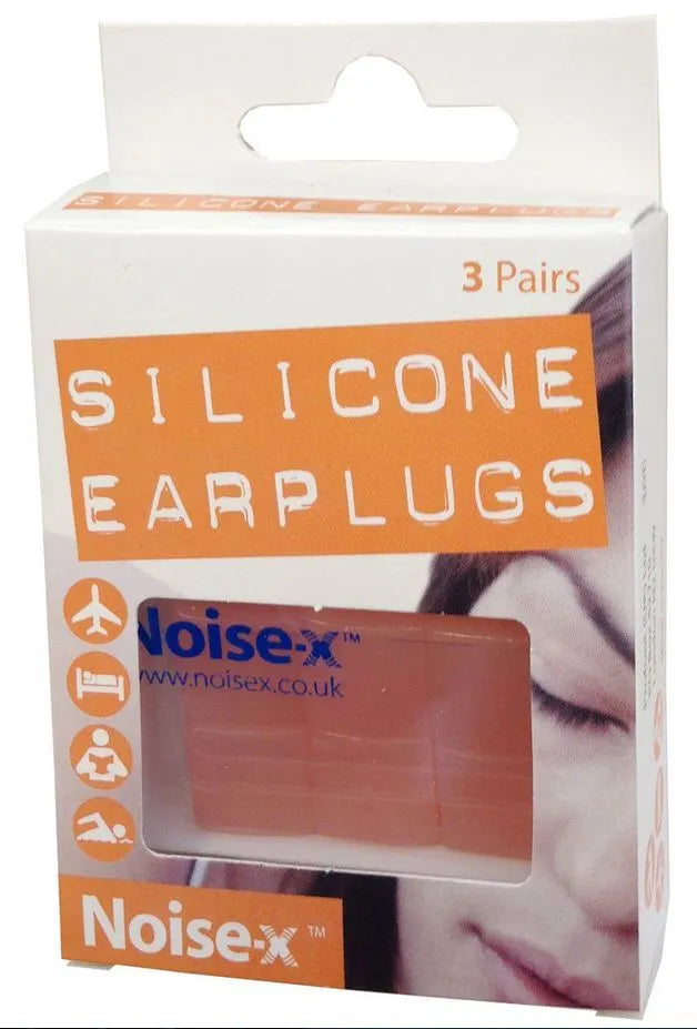 Noise-X Silicone Ear plugs - 3 pairs