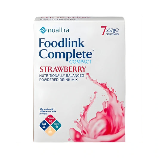 Nualtra Foodlink Complete 7x 57g (Strawberry Flavour)