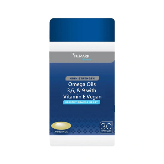Numark Omega 3, 6, 9 with Vitamin E - Heart Health - Vegan - 30 capules