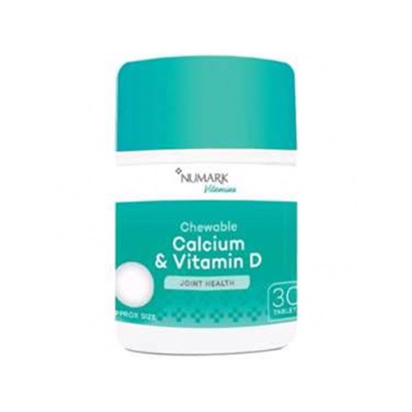 Numark Chewable Calcium & Vitamin D 30 Tablets Vanilla Flavour